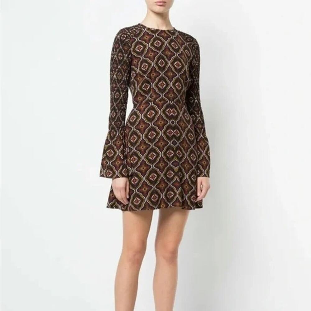 A.L.C. Alexa Mini Dress size 0 Silk Medallion Print